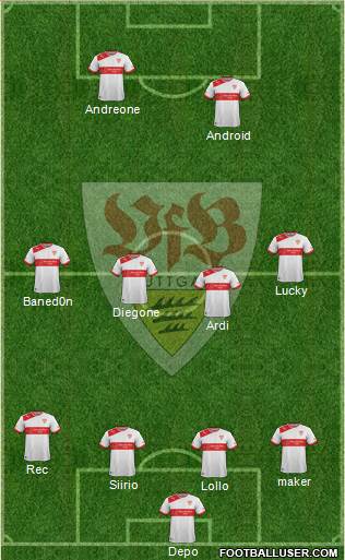 VfB Stuttgart Formation 2013