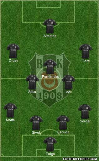 Besiktas JK Formation 2013