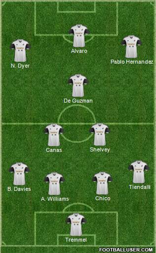 Swansea City Formation 2013