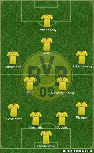 Borussia Dortmund Formation 2013