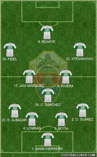 Elche C.F., S.A.D. Formation 2013
