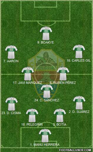 Elche C.F., S.A.D. Formation 2013