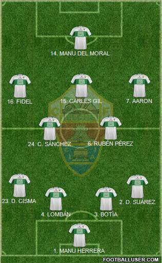 Elche C.F., S.A.D. Formation 2013