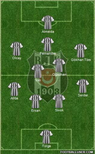 Besiktas JK Formation 2013