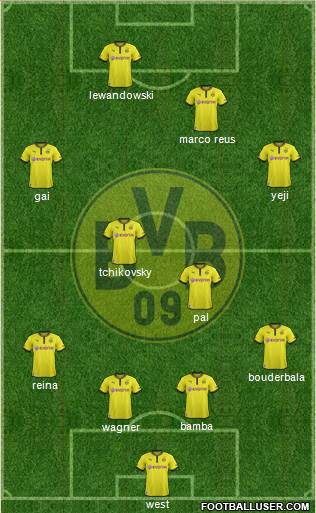 Borussia Dortmund Formation 2013