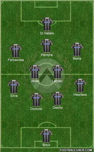 Udinese Formation 2013