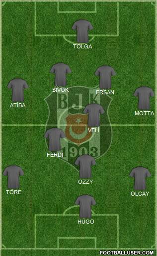 Besiktas JK Formation 2013