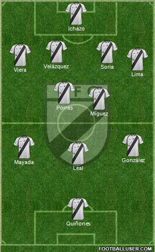 Danubio Fútbol Club Formation 2013