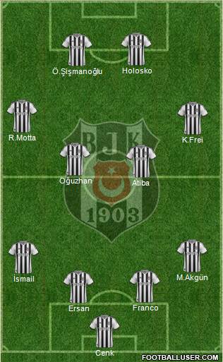 Besiktas JK Formation 2013
