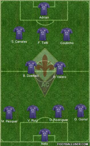 Fiorentina Formation 2013