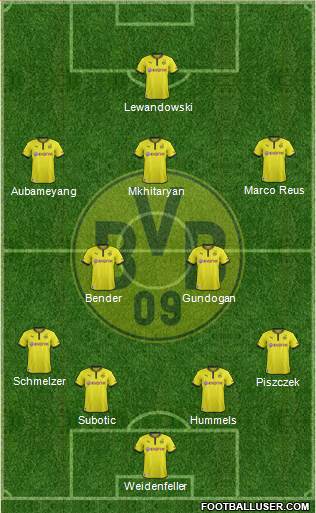 Borussia Dortmund Formation 2013