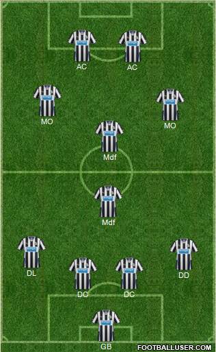 Newcastle United Formation 2013