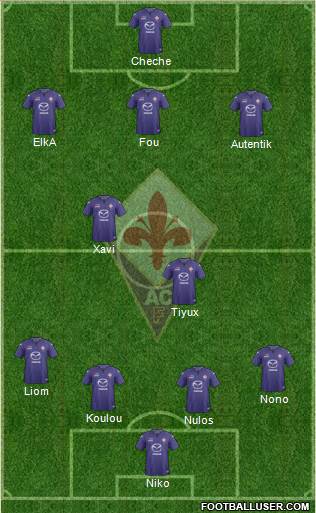 Fiorentina Formation 2013