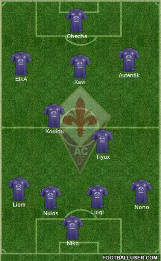 Fiorentina Formation 2013