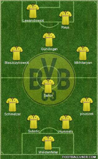 Borussia Dortmund Formation 2013