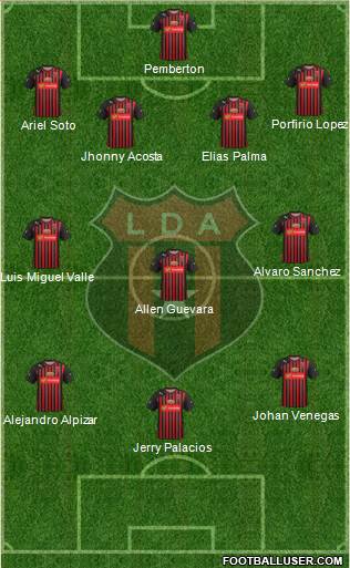 Liga Deportiva Alajuelense football formation