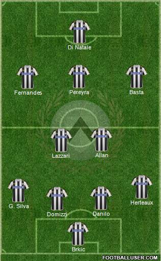 Udinese Formation 2013