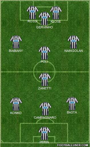 Newcastle United Formation 2013