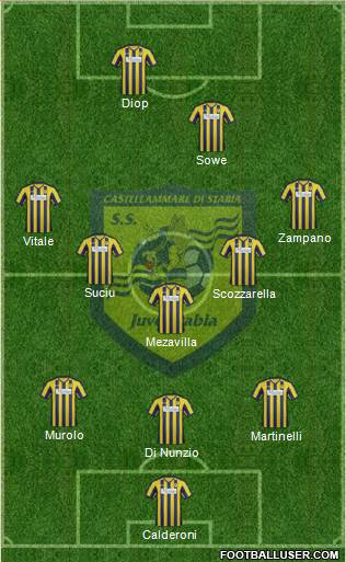 Juve Stabia Formation 2013
