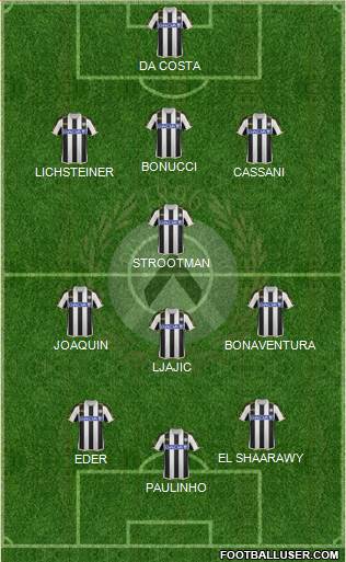 Udinese Formation 2013