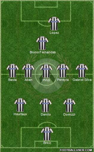 Udinese Formation 2013