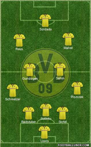 Borussia Dortmund Formation 2013