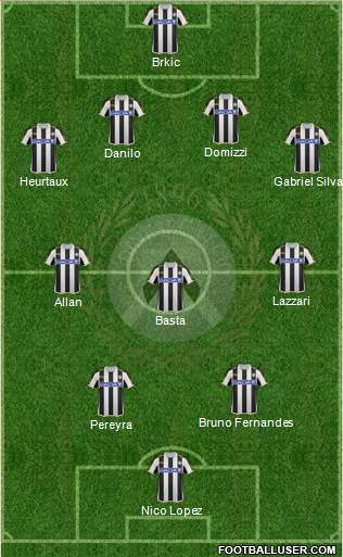 Udinese Formation 2013