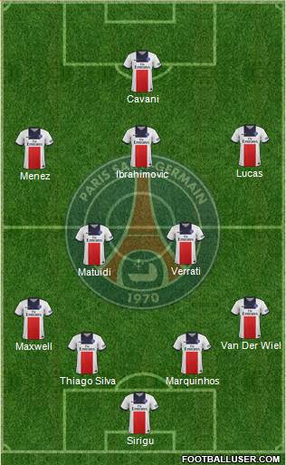 Paris Saint-Germain Formation 2013