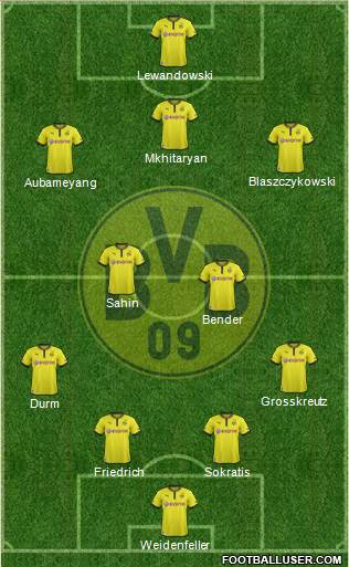 Borussia Dortmund Formation 2013