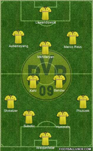Borussia Dortmund Formation 2013