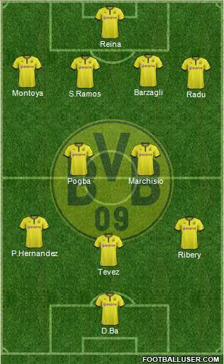 Borussia Dortmund Formation 2013