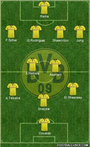 Borussia Dortmund Formation 2013