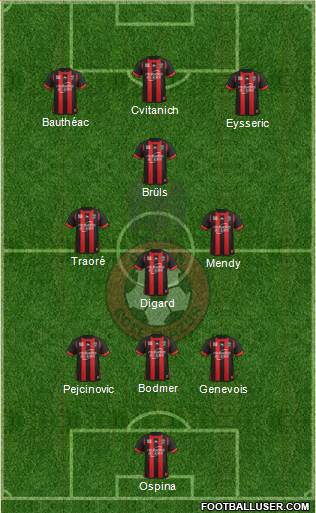 OGC Nice Côte d'Azur Formation 2013