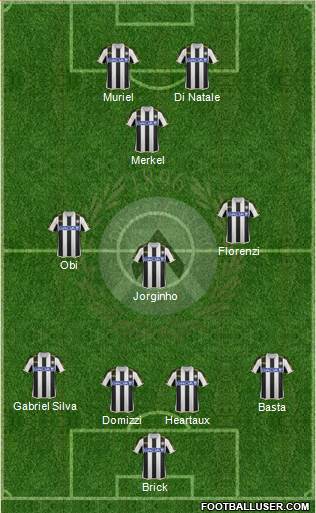Udinese Formation 2013