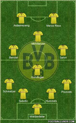 Borussia Dortmund Formation 2013