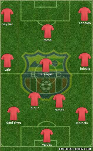 Barcelona FC (RJ) Formation 2013