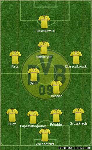 Borussia Dortmund Formation 2013
