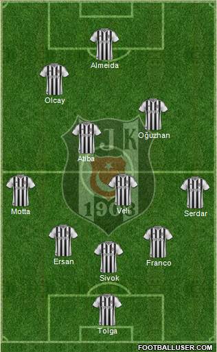 Besiktas JK Formation 2013
