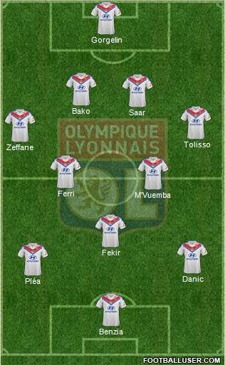Olympique Lyonnais Formation 2013