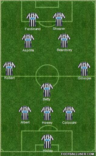 Newcastle United Formation 2013