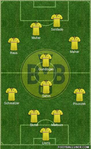 Borussia Dortmund Formation 2013