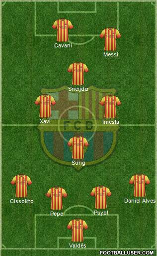 F.C. Barcelona Formation 2013