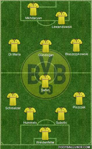 Borussia Dortmund Formation 2013