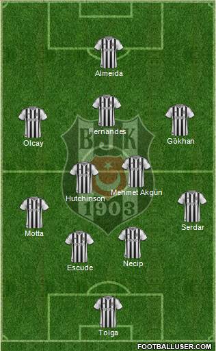 Besiktas JK Formation 2013