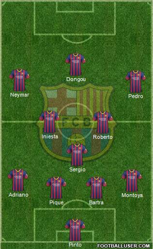 F.C. Barcelona Formation 2013