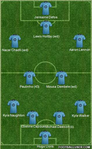 Tottenham Hotspur Formation 2013