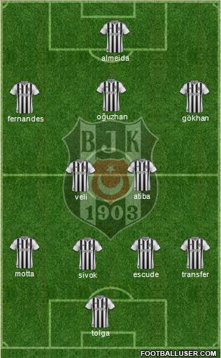 Besiktas JK Formation 2013