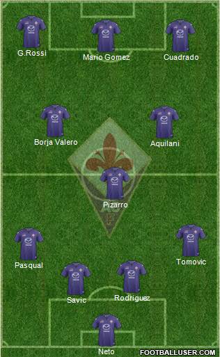 Fiorentina Formation 2013