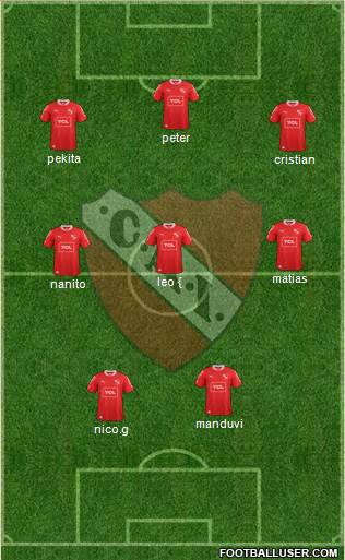 Independiente Formation 2013