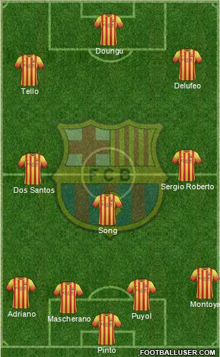 F.C. Barcelona Formation 2013